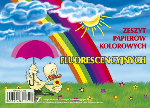 Zeszyt papierów kolorowych Fluo A5/9k Kreska